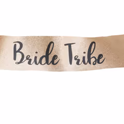 Smiffys Womens/Ladies Deluxe Bride Tribe Glitter Sash