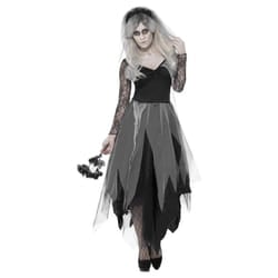 Smiffys Womens/Ladies Graveyard Bride Costume - 16 UK - 18 UK, Black