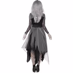 Smiffys Womens/Ladies Graveyard Bride Costume - 16 UK - 18 UK, Black