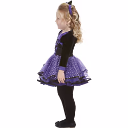 Smiffys Girls Pretty Star Witch Costume - 3-4 Years, Purple