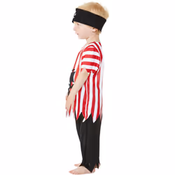 Smiffys Toddler Jolly Pirate Costume Set - 3-4 Years, Multicoloured