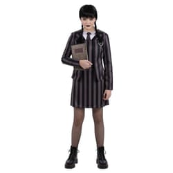 Smiffys Girls Uniform School Costume Set - 13-14 Years, Black/Green/Grey