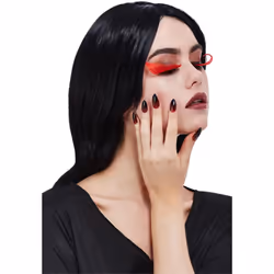 Smiffys Make-Up FX Gothic Eyelash & Nails Set