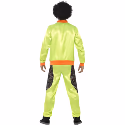 Smiffys Mens 1980s Retro Costume Suit - XL, Neon Green