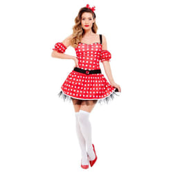 Smiffys Womens/Ladies Madame Mouse Costume Set - M, Red/Black/White