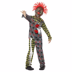 Smiffys Childrens/Kids Deluxe Twisted Clown Costume Set - 4-6 Years, Multicoloured