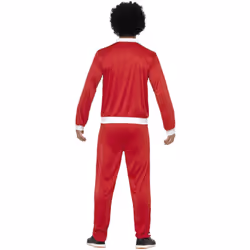 Smiffys Mens Scouser Costume Tracksuit Set - XL, White/Red