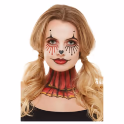 Smiffys Aqua Vintage Clown Costume Make-Up Set