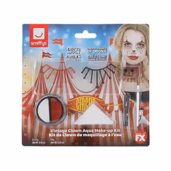 Smiffys Aqua Vintage Clown Costume Make-Up Set