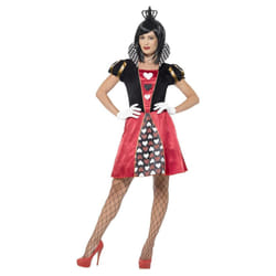 Smiffys Womens/Ladies Carded Queen Costume Set - XS, Red/Black