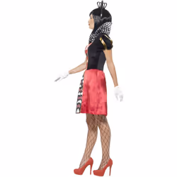 Smiffys Womens/Ladies Carded Queen Costume Set - XS, Red/Black