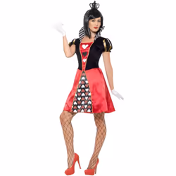 Smiffys Womens/Ladies Carded Queen Costume Set - XS, Red/Black