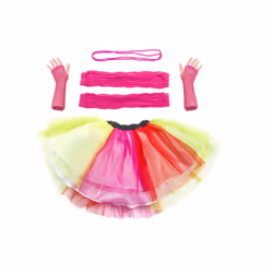 Smiffys Womens/Ladies Colour Block Tutu Set