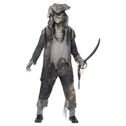 Smiffys Mens Deluxe Ghost Ship Ghoul Costume - M, Grey