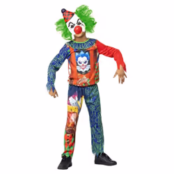 Smiffys Childrens/Kids Clown Halloween Costume Set - 4-6 Years, Multicoloured