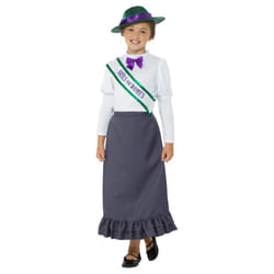 Smiffys Girls Victorian Suffragette Costume Set