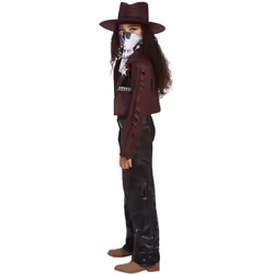 Smiffys Womens/Ladies Deluxe Dark Spirit Western Cowgirl Costume Set