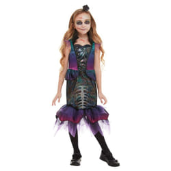 Smiffys Girls Dark Mermaid Costume Set - 7-9 Years, Purple