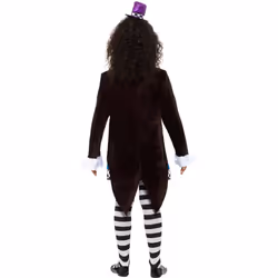 Smiffys Girls Deluxe Little Miss Hatter Costume Set - 4-6 Years, Blue/Black