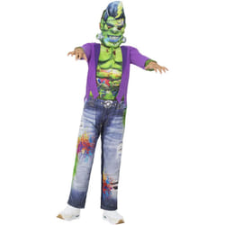 Smiffys Boys Frankenstein Graffiti Costume Set - 4-6 Years, Multicoloured