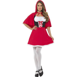 Smiffys Womens/Ladies Little Red Riding Hood Costume - 4 UK - 6 UK, Red