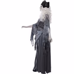Smiffys Womens/Ladies Deluxe Ghost Ship Princess Costume Set - S, Grey/Black