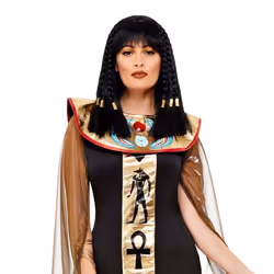 Smiffys Womens/Ladies Egyptian Goddess Costume Set - L, Black/Gold