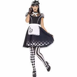 Smiffys Womens/Ladies Alice Gothic Costume Set