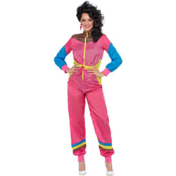 Smiffys Womens/Ladies 80s Colour Block Costume Ski Suit