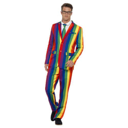 Smiffys Mens Over The Rainbow Costume Suit Set - L R, Multicoloured