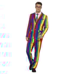 Smiffys Mens Over The Rainbow Costume Suit Set - XL R, Multicoloured