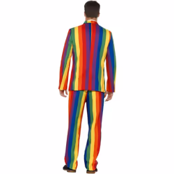 Smiffys Mens Over The Rainbow Costume Suit Set - XL R, Multicoloured
