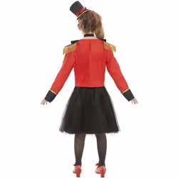 Smiffys Girls Deluxe Ringmaster Costume Set - 7-9 Years, Red/Black