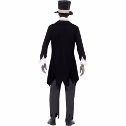 Smiffys Mens Till Death Do Us Part Zombie Groom Costume Set - M, Black/White