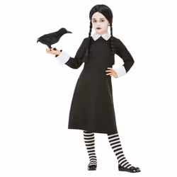 Smiffys Girls Gothic School Costume Dress Set - 10-12 Years, Black