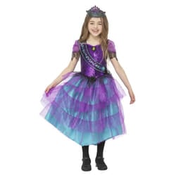 Smiffys Girls Deluxe Miss Halloween Prom Costume Set - 4-6 Years, Purple/Turquoise