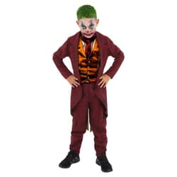 Smiffys Boys Gothic Venetian Harlequin Costume Set - 7-9 Years, Red