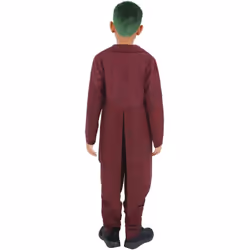 Smiffys Boys Gothic Venetian Harlequin Costume Set - 7-9 Years, Red