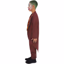 Smiffys Boys Gothic Venetian Harlequin Costume Set - 7-9 Years, Red