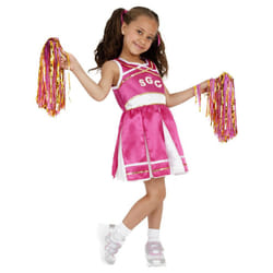 Smiffys Girls Cheerleader Costume Dress