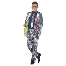 Smiffys Teen Boys Zombie Costume Suit Set - S R, Multicoloured
