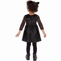 Smiffys Girls Rainbow Cat Polyester Costume Set - 4-6 Years, Black/Rainbow