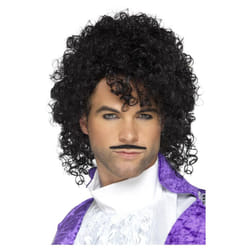 Smiffys Mens 80s Musician Wig & Moustache