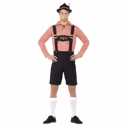 Smiffys Mens Oktoberfest Costume Set - M, Red