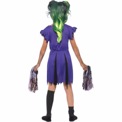 Smiffys Womens/Ladies Dark Cheerleader Costume Set