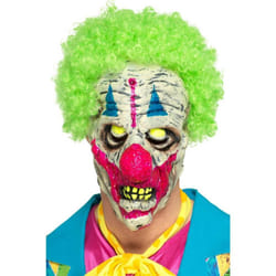 Smiffys Mens Clown UV Black Light Mask