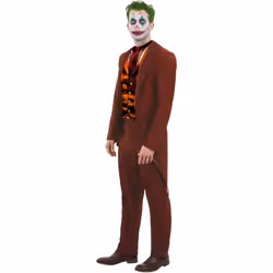 Smiffys Mens Modern Trickster Costume Set - XL R, Red