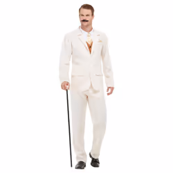Smiffys Mens Roaring 20s Costume - XL R, White