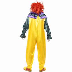 Smiffys Mens Classic Horror Clown Costume Set - XL, Multicoloured