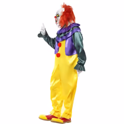 Smiffys Mens Classic Horror Clown Costume Set - XL, Multicoloured